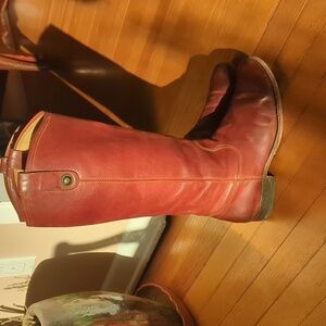 Frye Burnished Brown Leather Boots